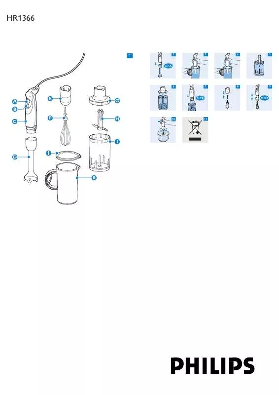 Mode d'emploi PHILIPS HR1366