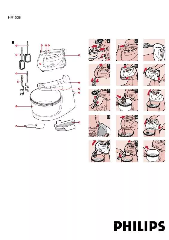 Mode d'emploi PHILIPS HR1538