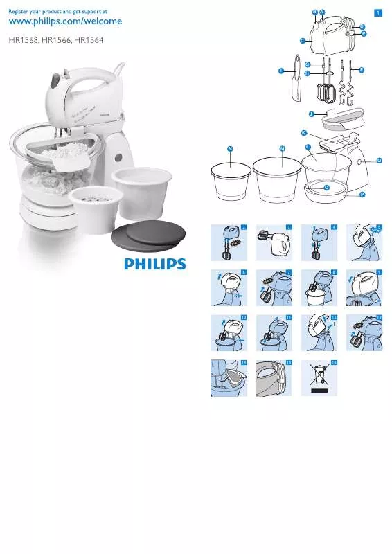 Mode d'emploi PHILIPS HR 1564