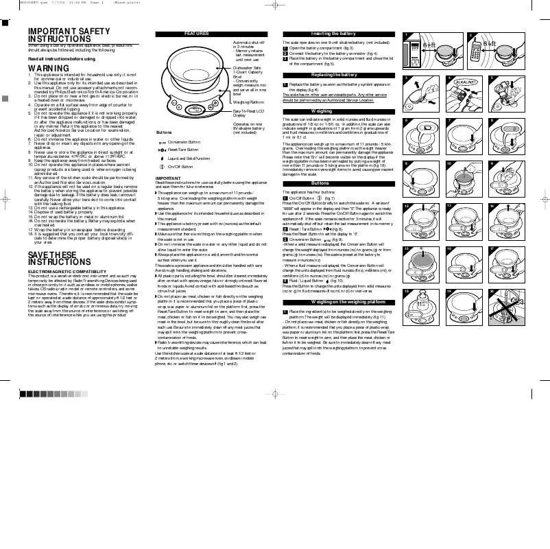 Mode d'emploi PHILIPS HR2394