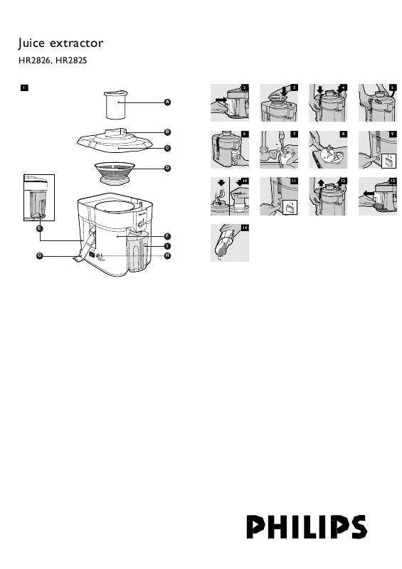 Mode d'emploi PHILIPS HR2825