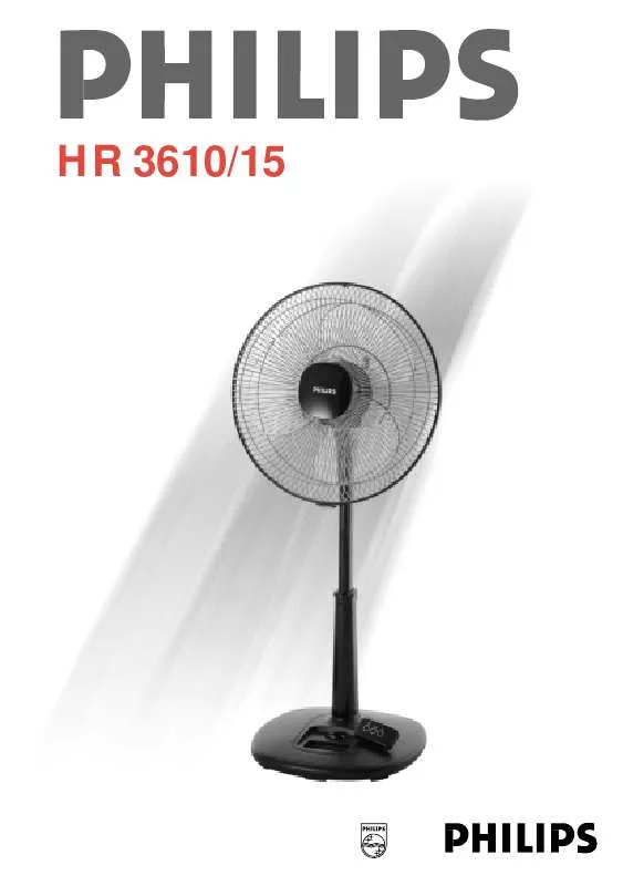 Mode d'emploi PHILIPS HR3615