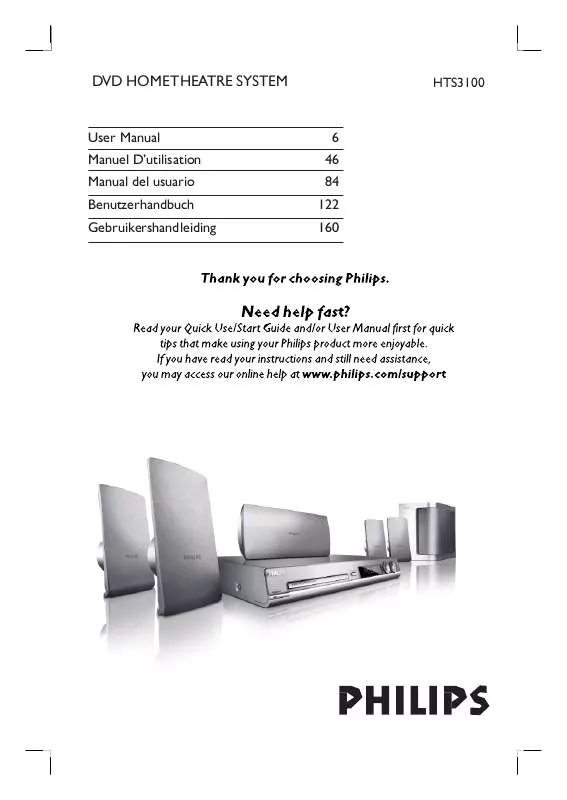 Mode d'emploi PHILIPS HTS3100