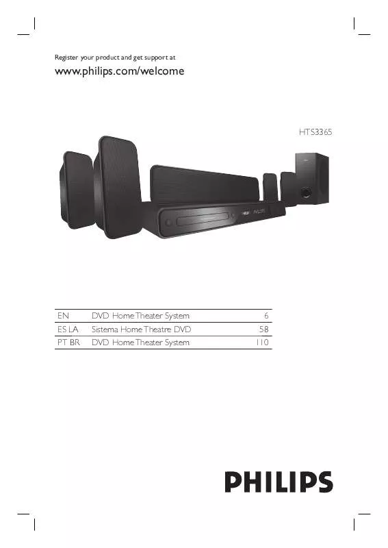 Mode d'emploi PHILIPS HTS3365