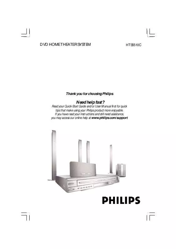 Mode d'emploi PHILIPS HTS5510C