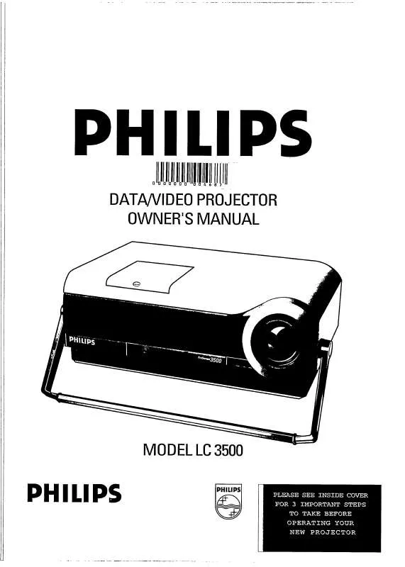 Mode d'emploi PHILIPS LC3500