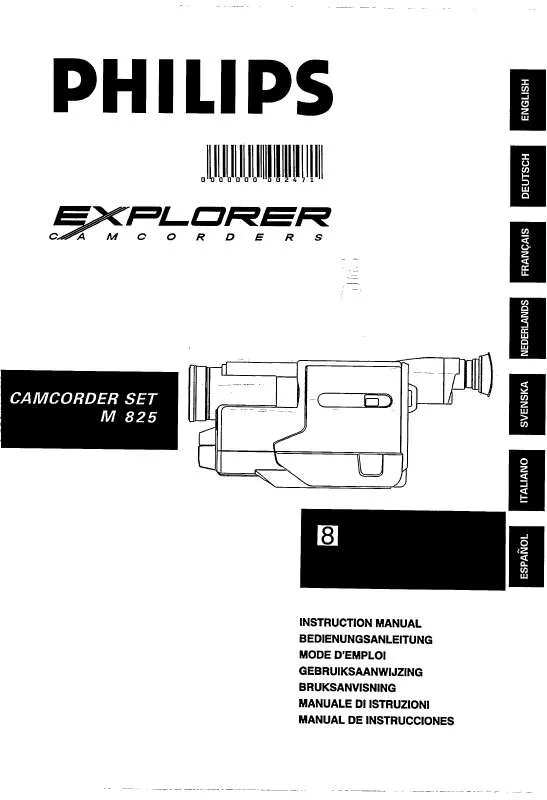 Mode d'emploi PHILIPS M825