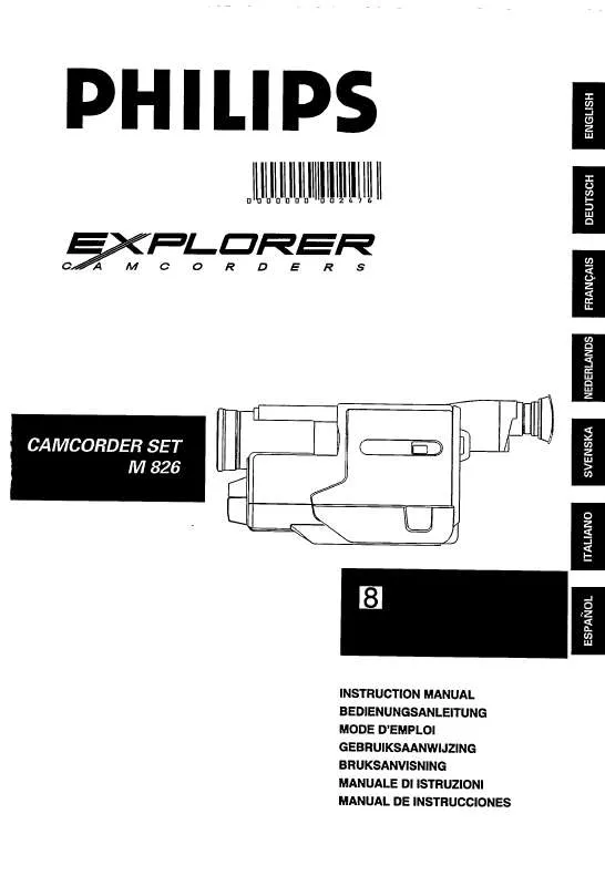 Mode d'emploi PHILIPS M826