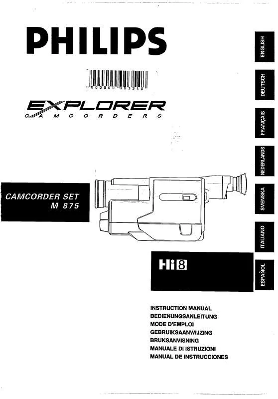 Mode d'emploi PHILIPS M875