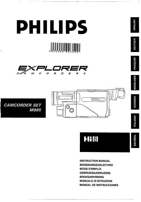 Mode d'emploi PHILIPS M885