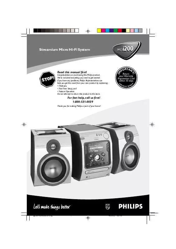 Mode d'emploi PHILIPS MC-I200-21M