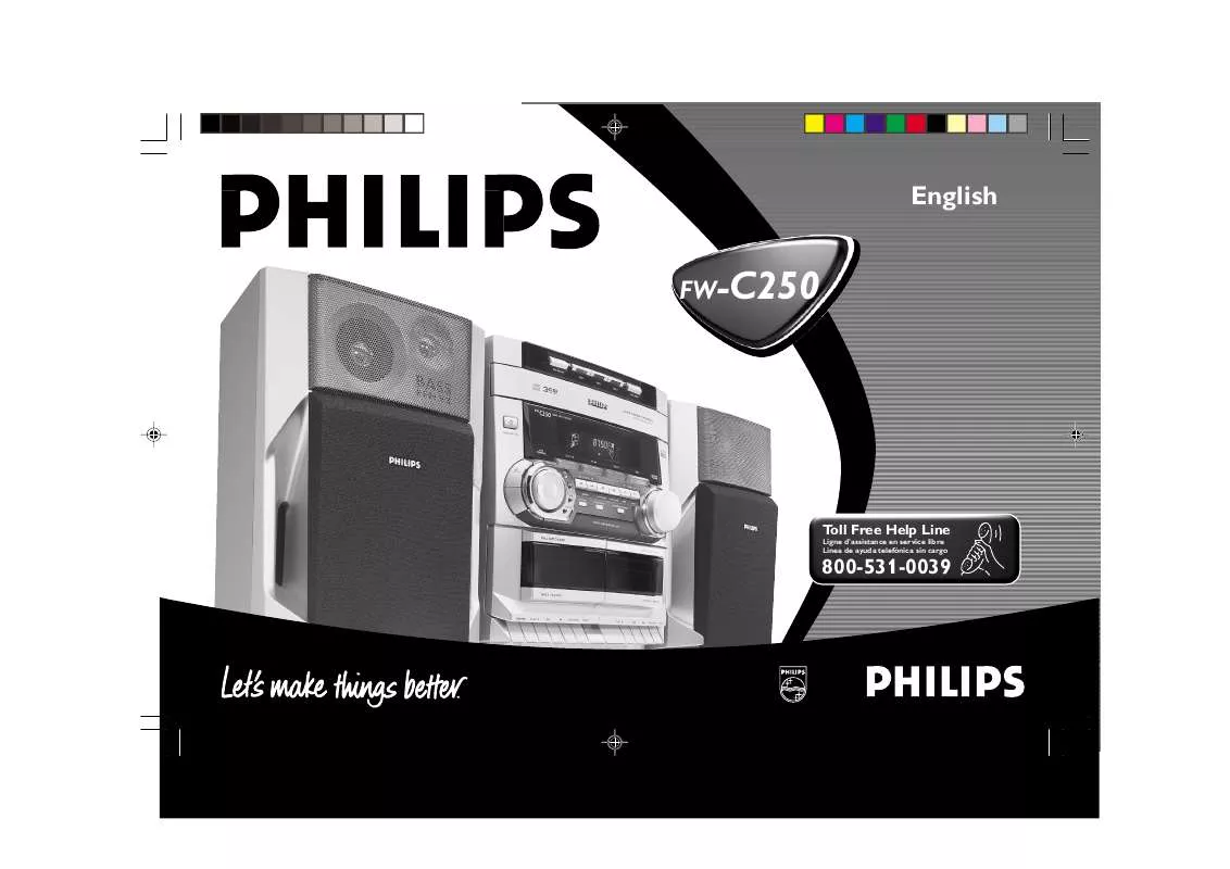 Mode d'emploi PHILIPS MINI AUDIO SYSTEM FWC25037