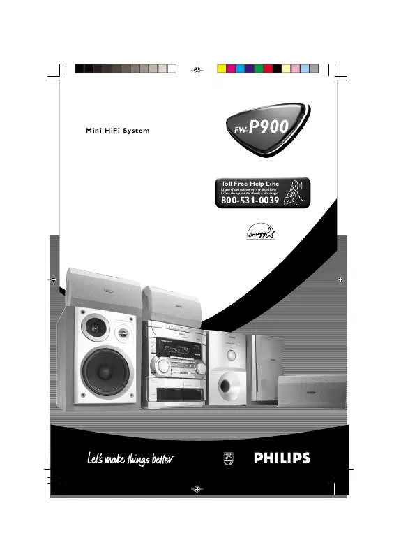 Mode d'emploi PHILIPS MINI AUDIO SYSTEM FWP90037