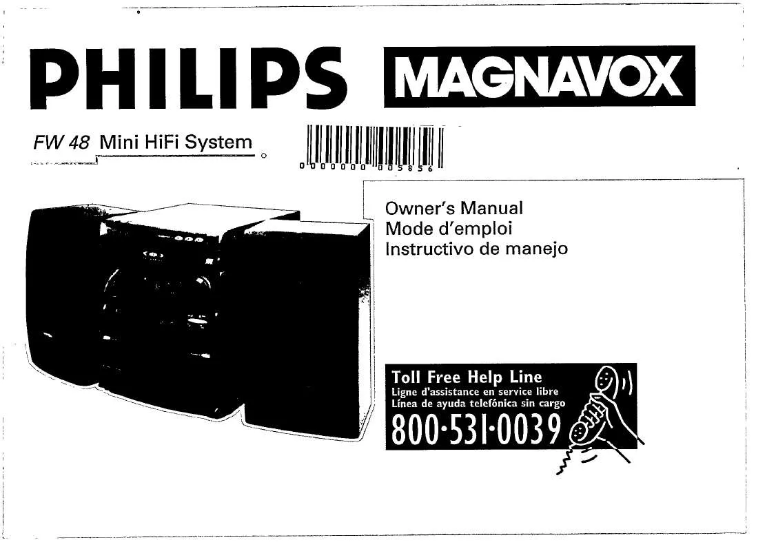 Mode d'emploi PHILIPS MINI SYSTEM FW48