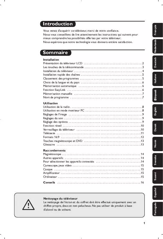 Mode d'emploi PHILIPS MIRROR TV ICONN BOX