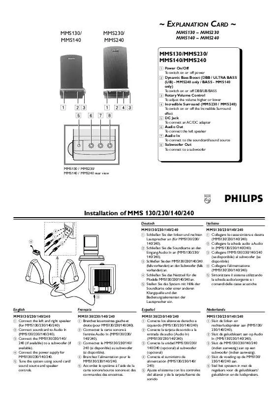 Mode d'emploi PHILIPS MMS130