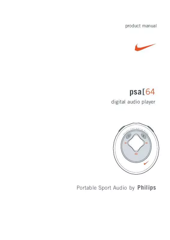 Mode d'emploi PHILIPS NIKE SOLID STATE AUDIO ACT20017