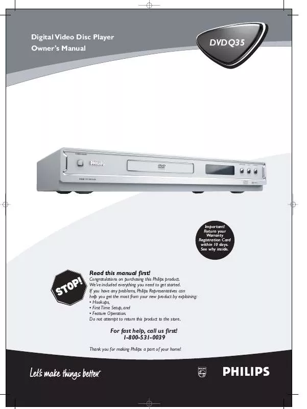 Mode d'emploi PHILIPS NZ-DVD6516