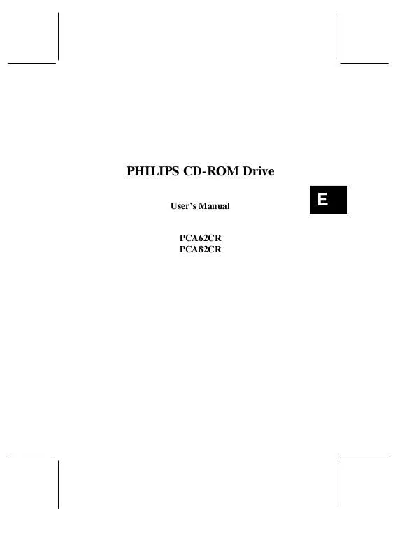 Mode d'emploi PHILIPS PCA62CR