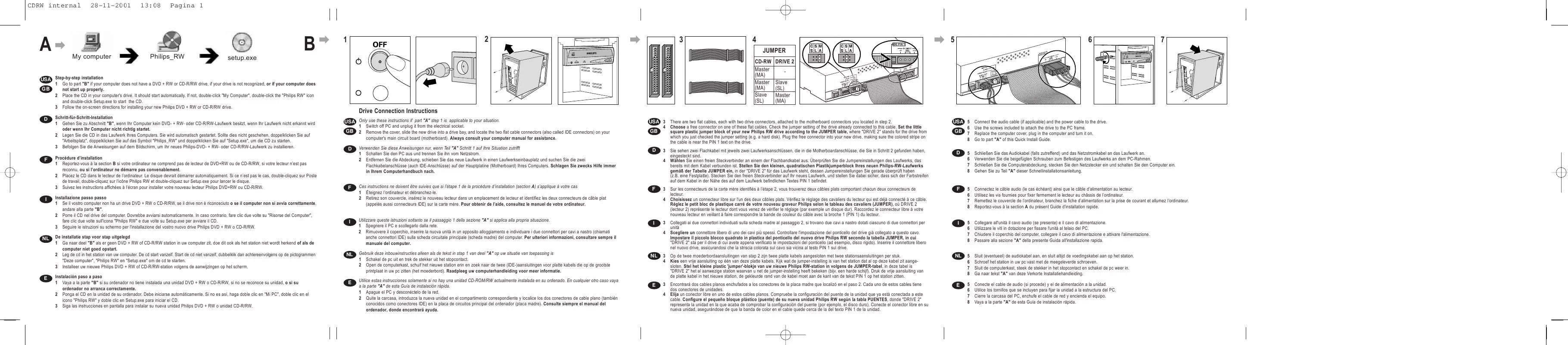 Mode d'emploi PHILIPS PCRW1208K