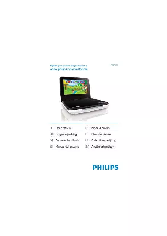 Mode d'emploi PHILIPS PD7010