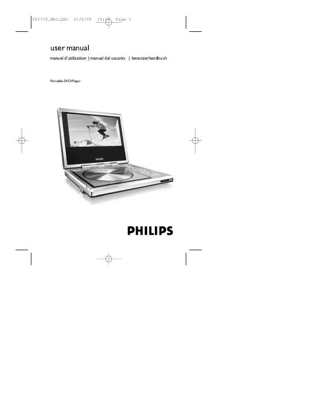 Mode d'emploi PHILIPS PET715