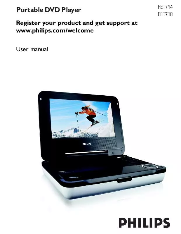 Mode d'emploi PHILIPS PET718