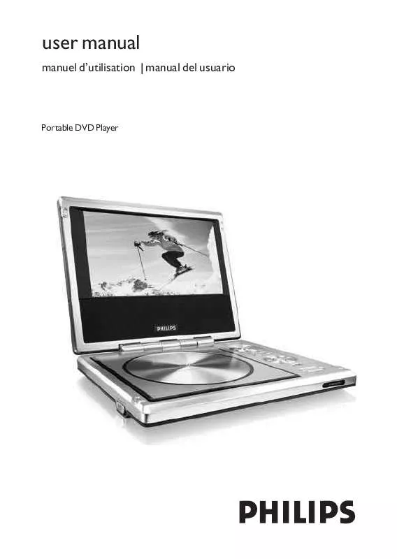 Mode d'emploi PHILIPS PORTABLE DVD PLAYER PET710