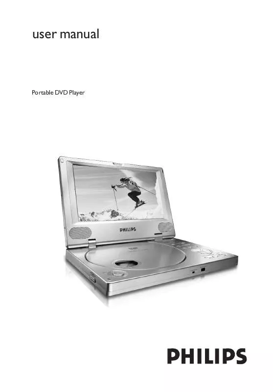 Mode d'emploi PHILIPS PORTABLE DVD PLAYER PET805