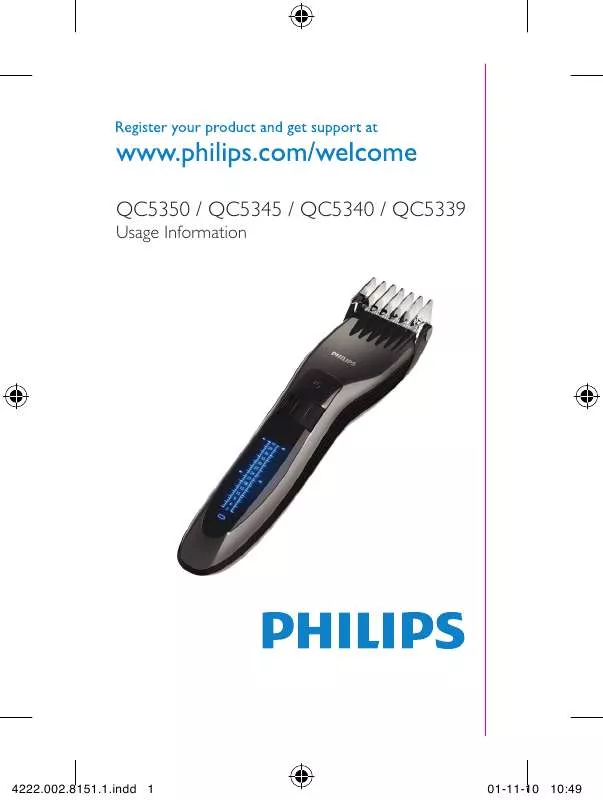 Mode d'emploi PHILIPS QC-5339