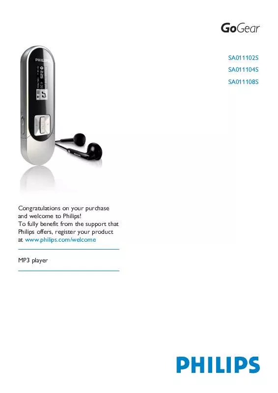 Mode d'emploi PHILIPS SA011102S