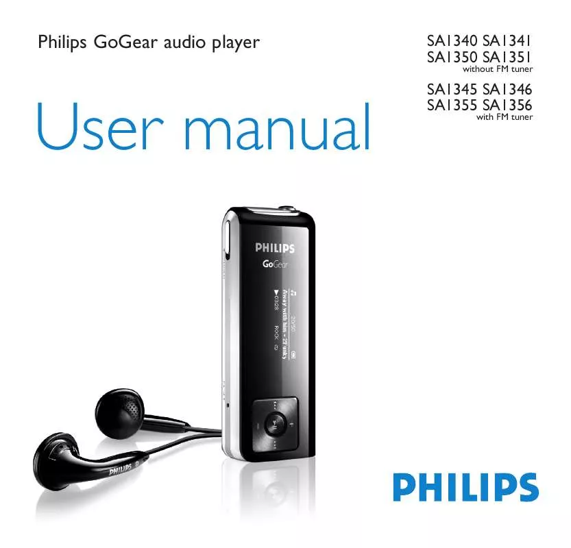 Mode d'emploi PHILIPS SA1356