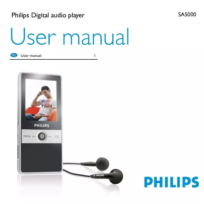 Mode d'emploi PHILIPS SA5000