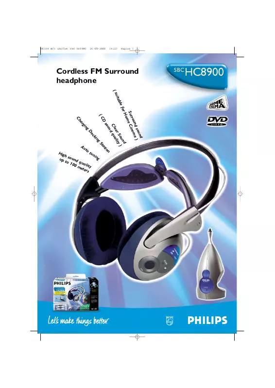 Mode d'emploi PHILIPS SBCHC8900