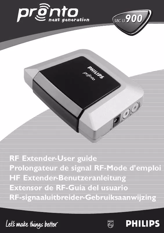 Mode d'emploi PHILIPS SBCLI900