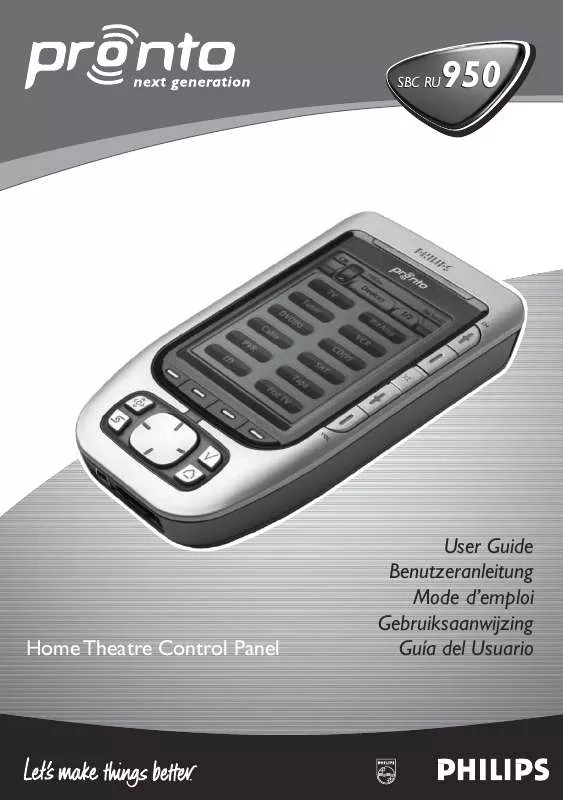 Mode d'emploi PHILIPS SBCRU950