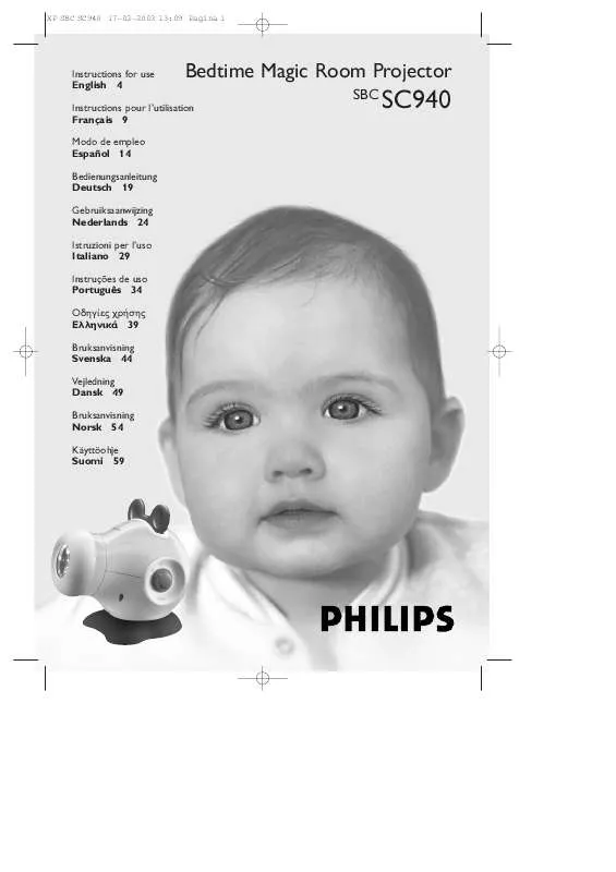 Mode d'emploi PHILIPS SBCSC940