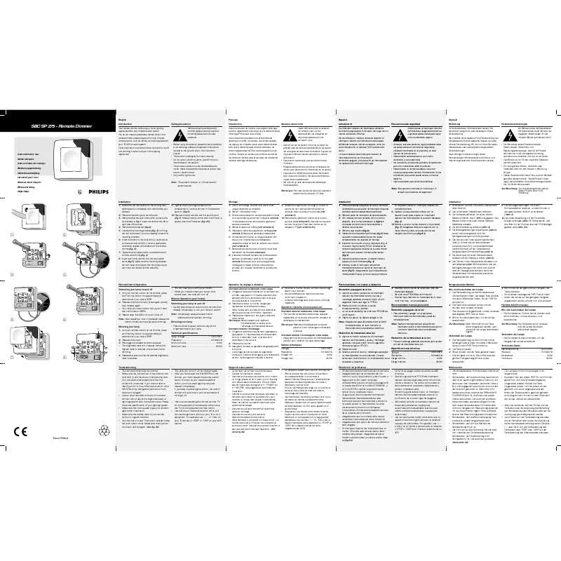 Mode d'emploi PHILIPS SBCSP275