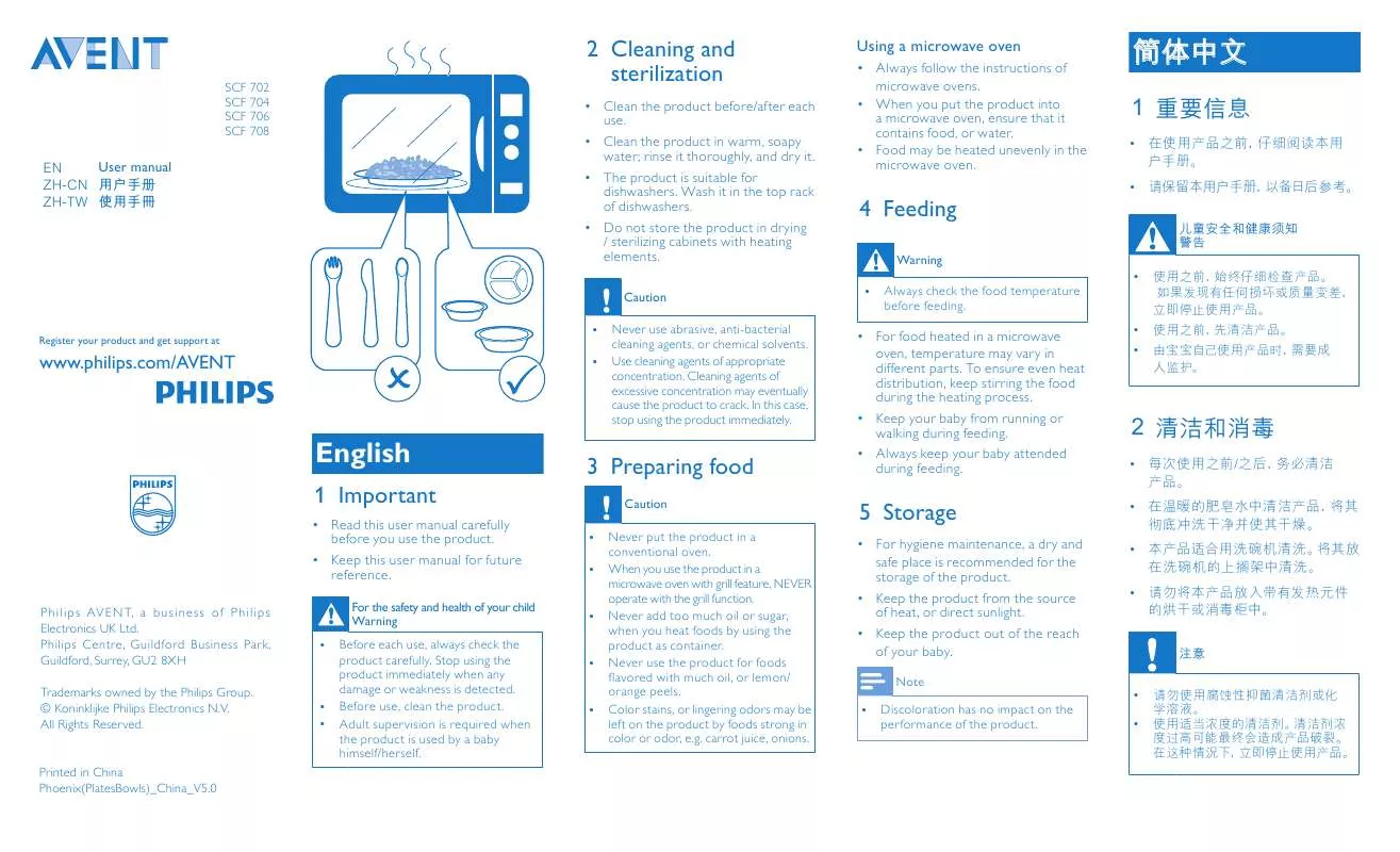 Mode d'emploi PHILIPS SCF-702