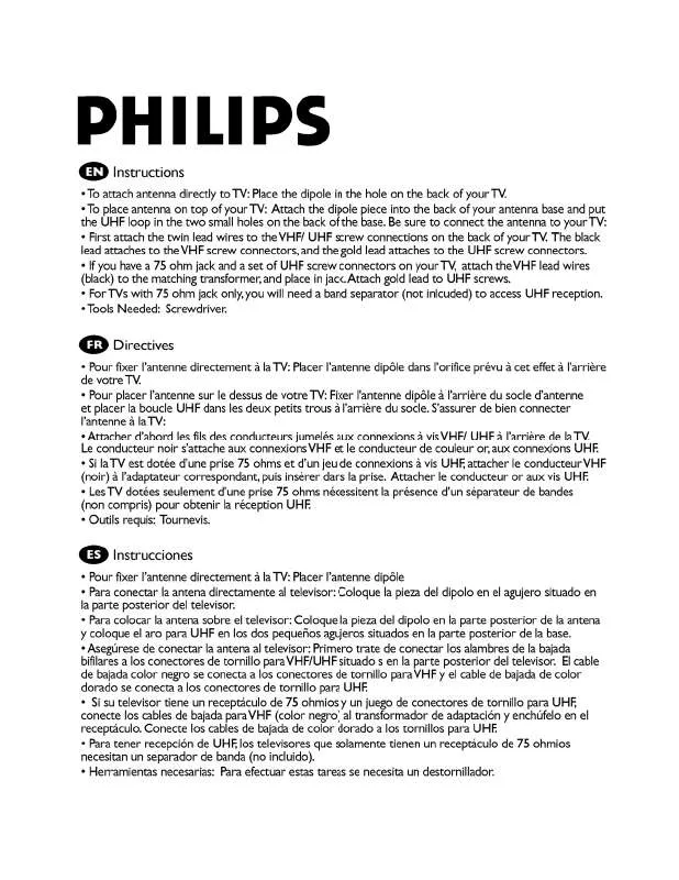 Mode d'emploi PHILIPS SDV2115