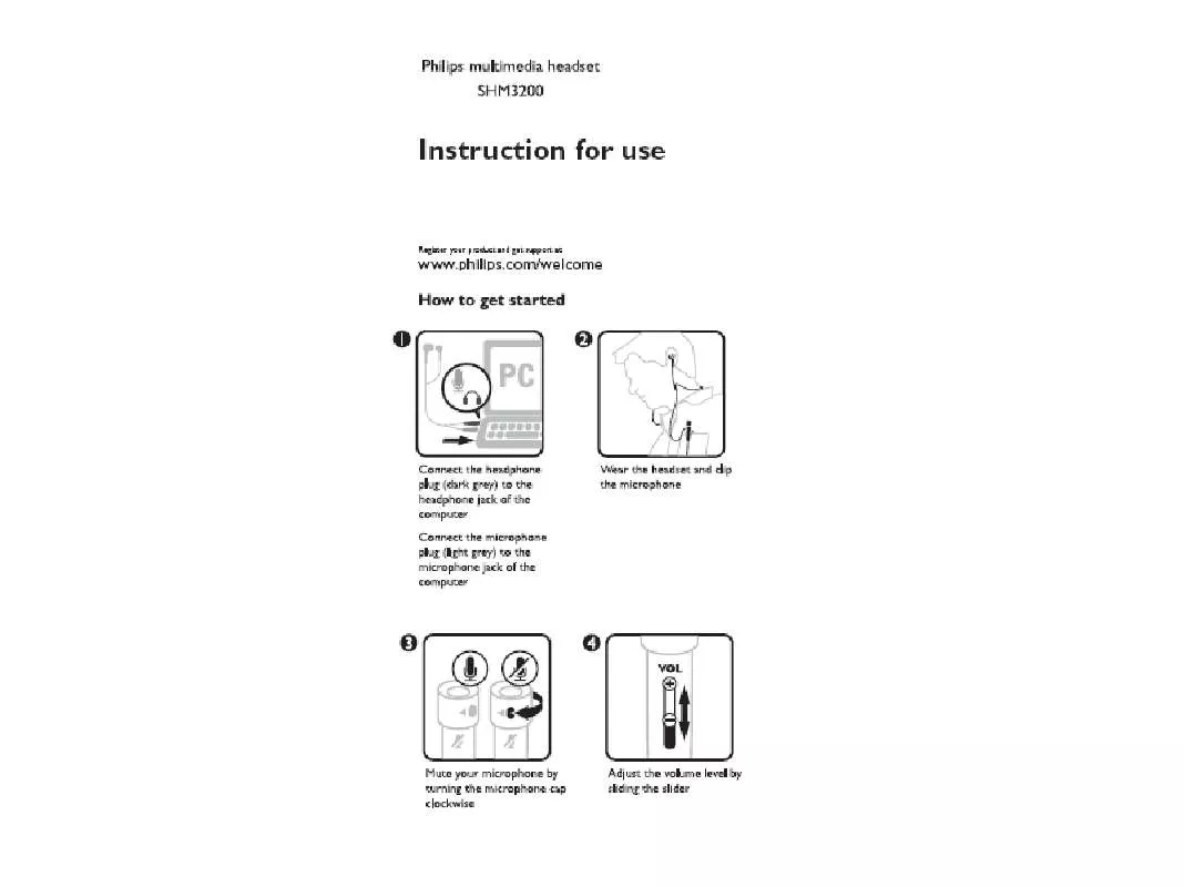 Mode d'emploi PHILIPS SHM3200