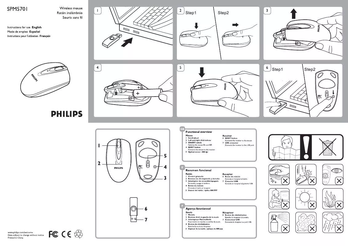 Mode d'emploi PHILIPS SPM5701BB