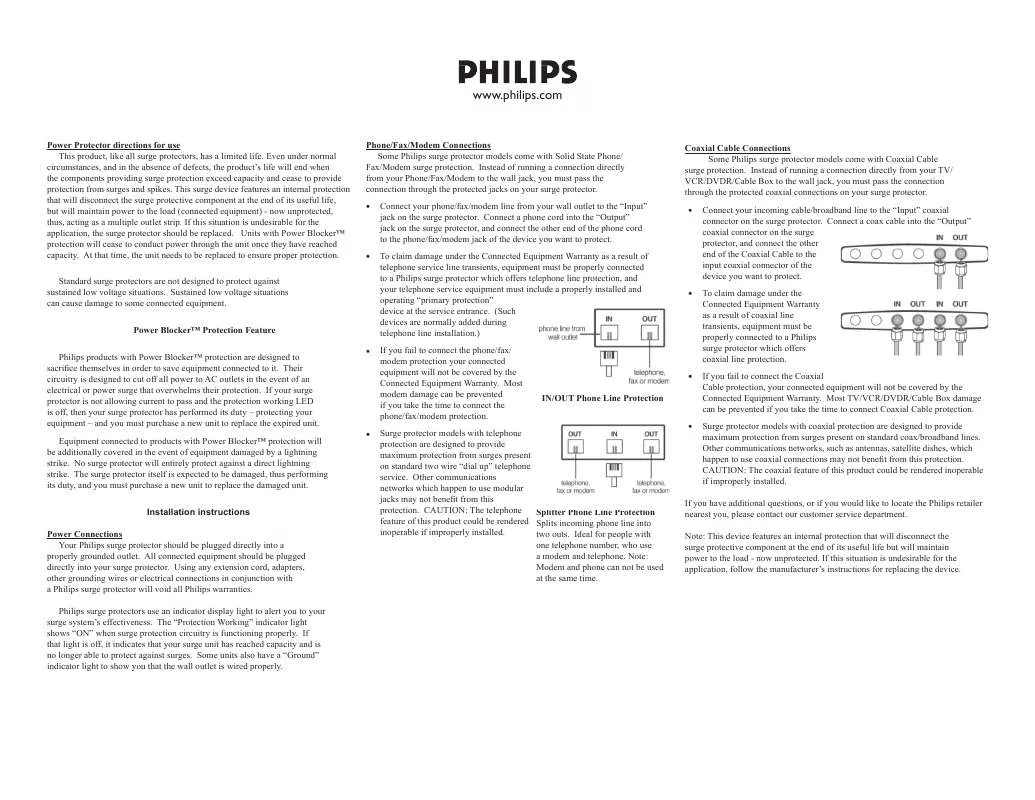 Mode d'emploi PHILIPS SPR4500