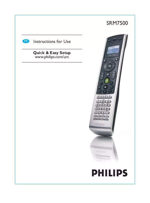 Mode d'emploi PHILIPS SRM7500