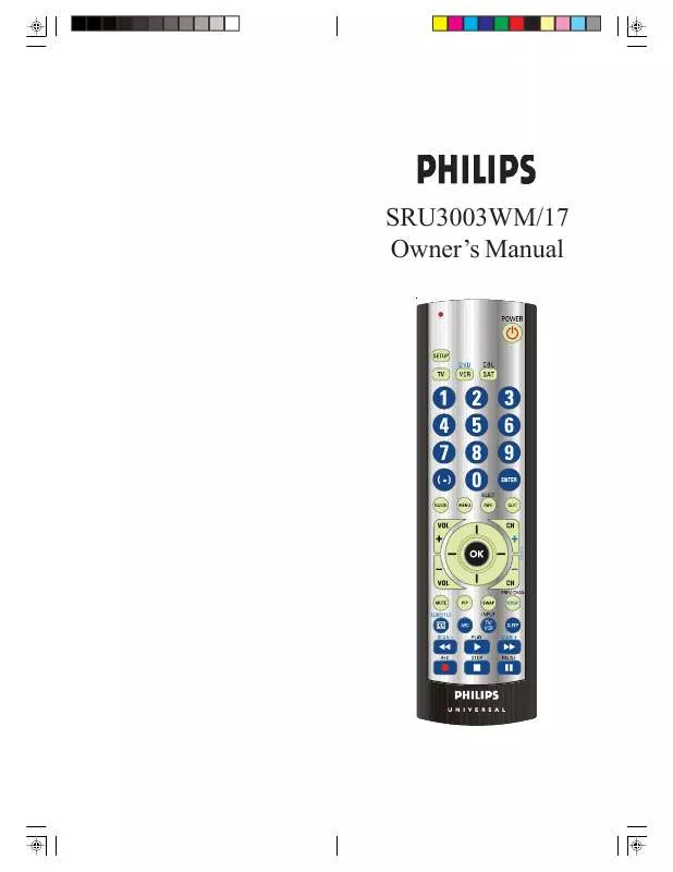 Mode d'emploi PHILIPS SRU3003WM