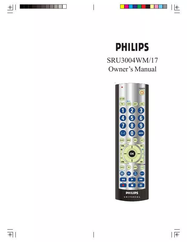 Mode d'emploi PHILIPS SRU3004WM