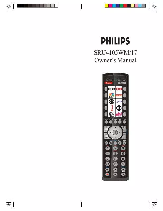 Mode d'emploi PHILIPS SRU4105WM