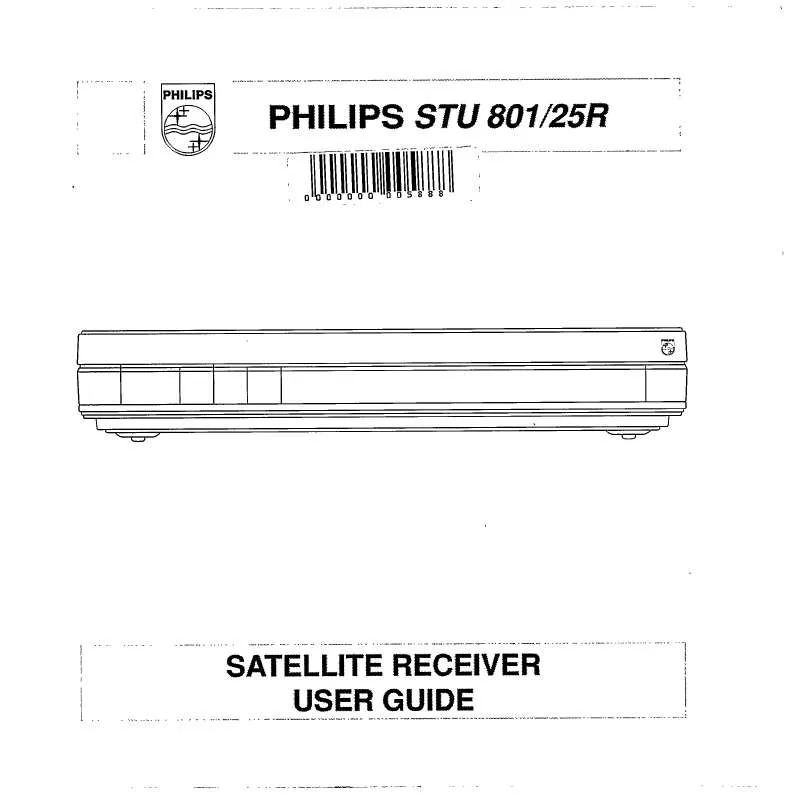 Mode d'emploi PHILIPS STU801-25R