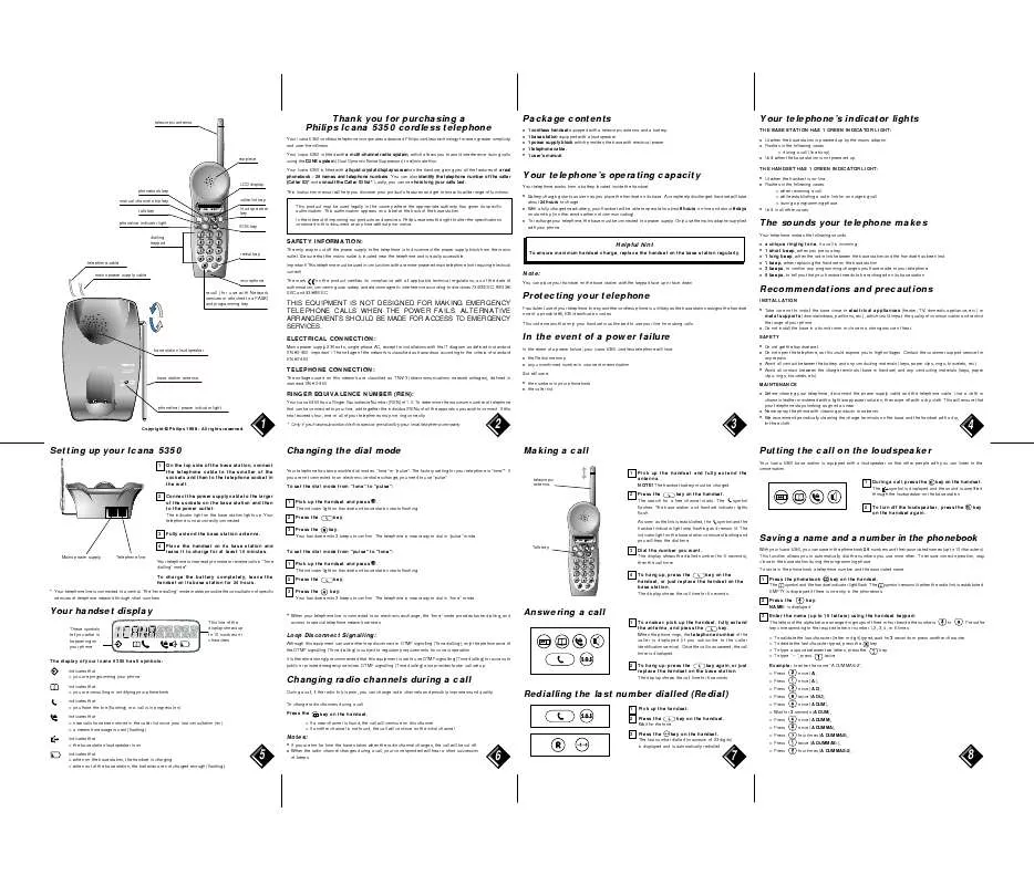 Mode d'emploi PHILIPS TD5350