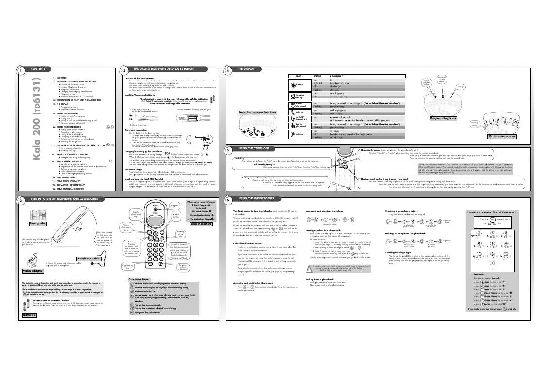 Mode d'emploi PHILIPS TD6131-BE051P